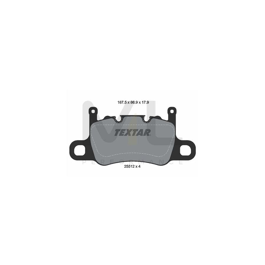 TEXTAR 2551203 Brake pad set prepared for wear indicator