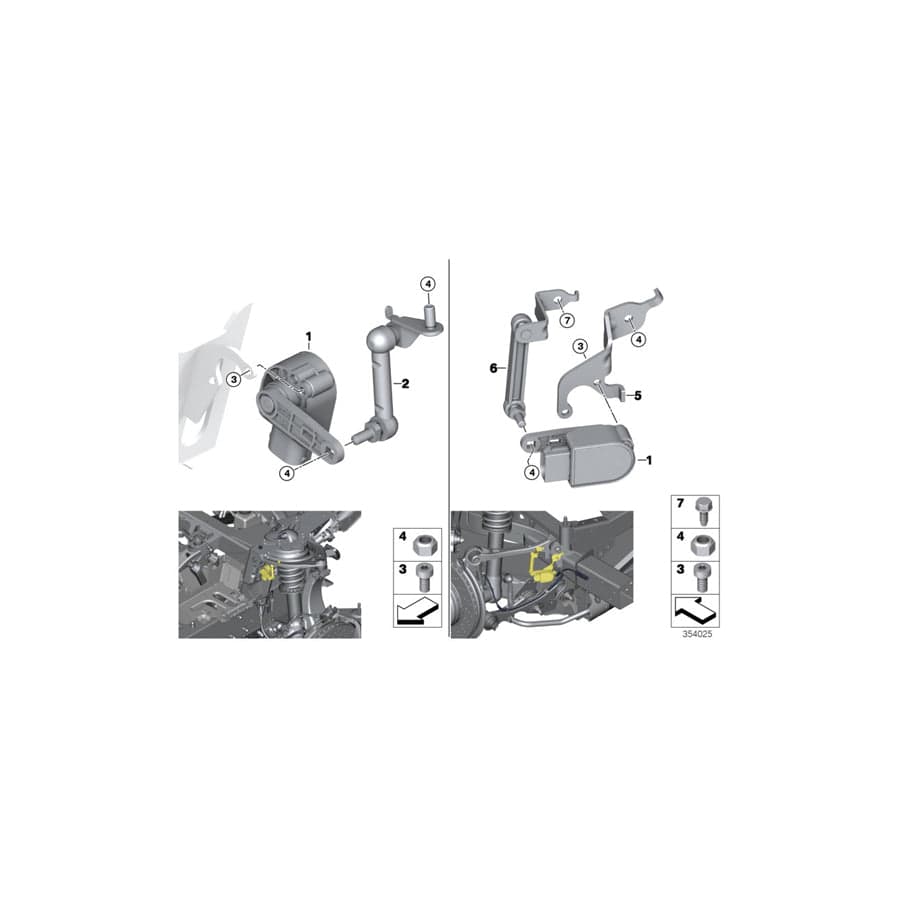 Genuine BMW 37146858051 I15 Bracket For Height Sensor, Rear (Inc. i8)