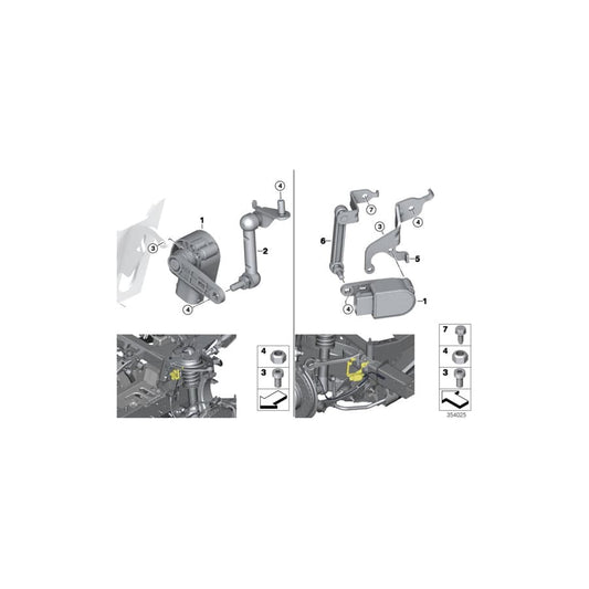 Genuine BMW 37146858051 I15 Bracket For Height Sensor, Rear (Inc. i8)