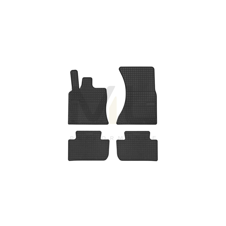 FROGUM Tailored 402140 Floor mat set for PORSCHE Macan (95B) Elastomer, Front and Rear, Quantity: 4, Black, (LHD)