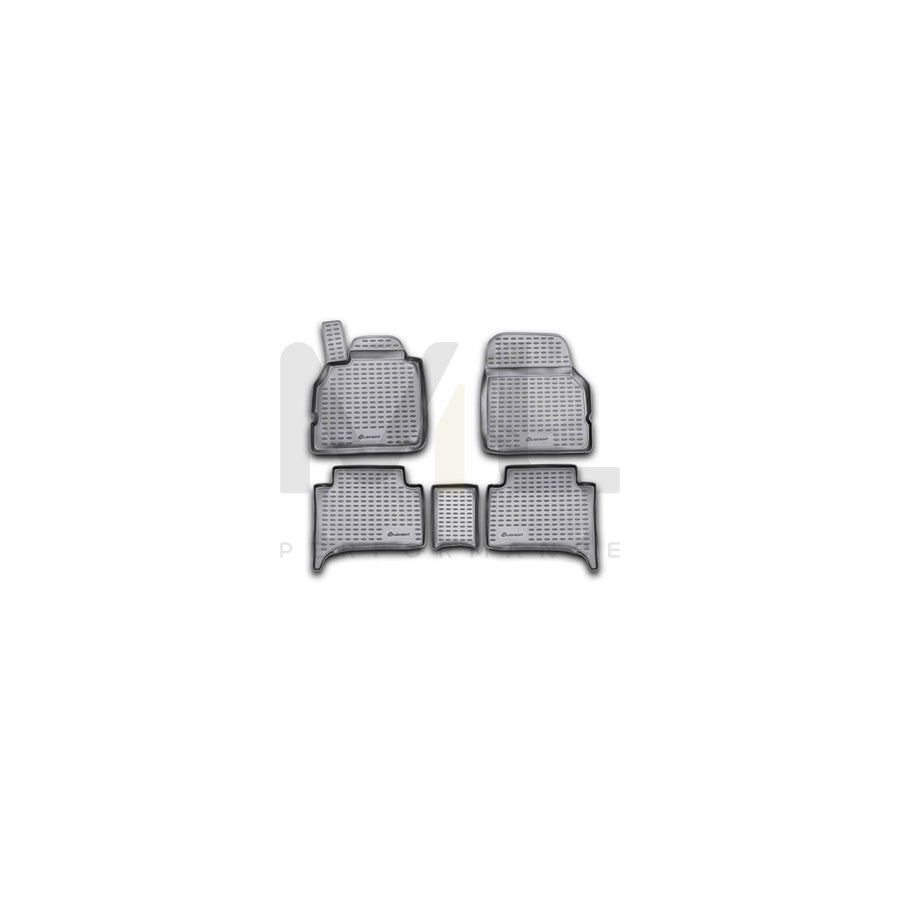 RIDEX Tailored 215A0019 Floor mat set Elastomer, Front and Rear, Quantity: 3, Black