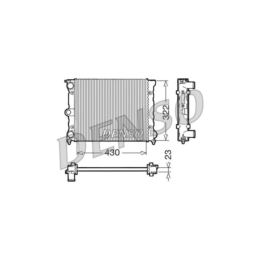 DENSO DRM32022 Engine Radiator