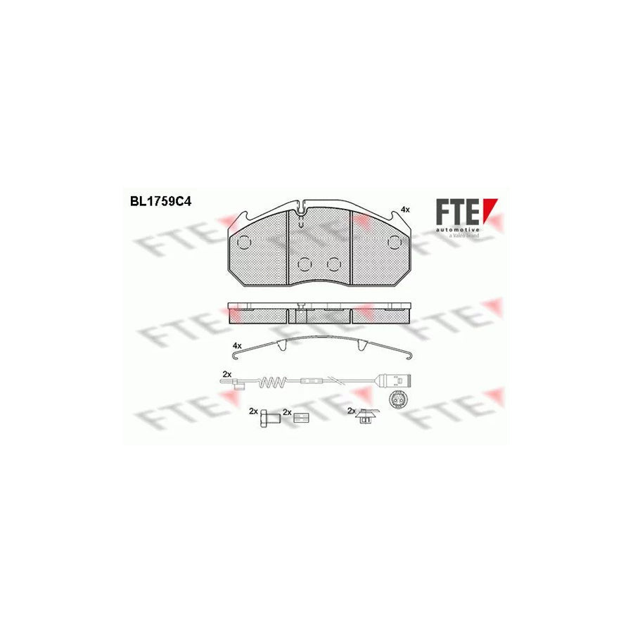 FTE Bl1759C4 Brake Pad Set