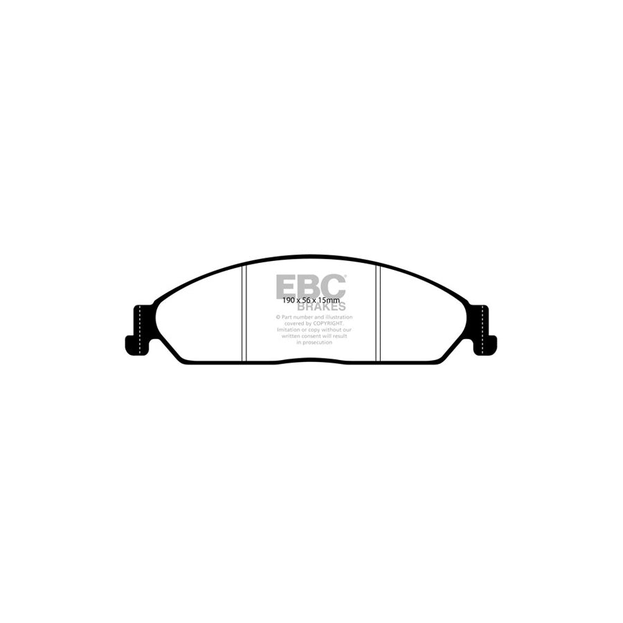 EBC DP31511C Ford Redstuff Front Brake Pads (Inc. Fairlane, Falcon, Fairmont) 2 | ML Performance UK Car Parts