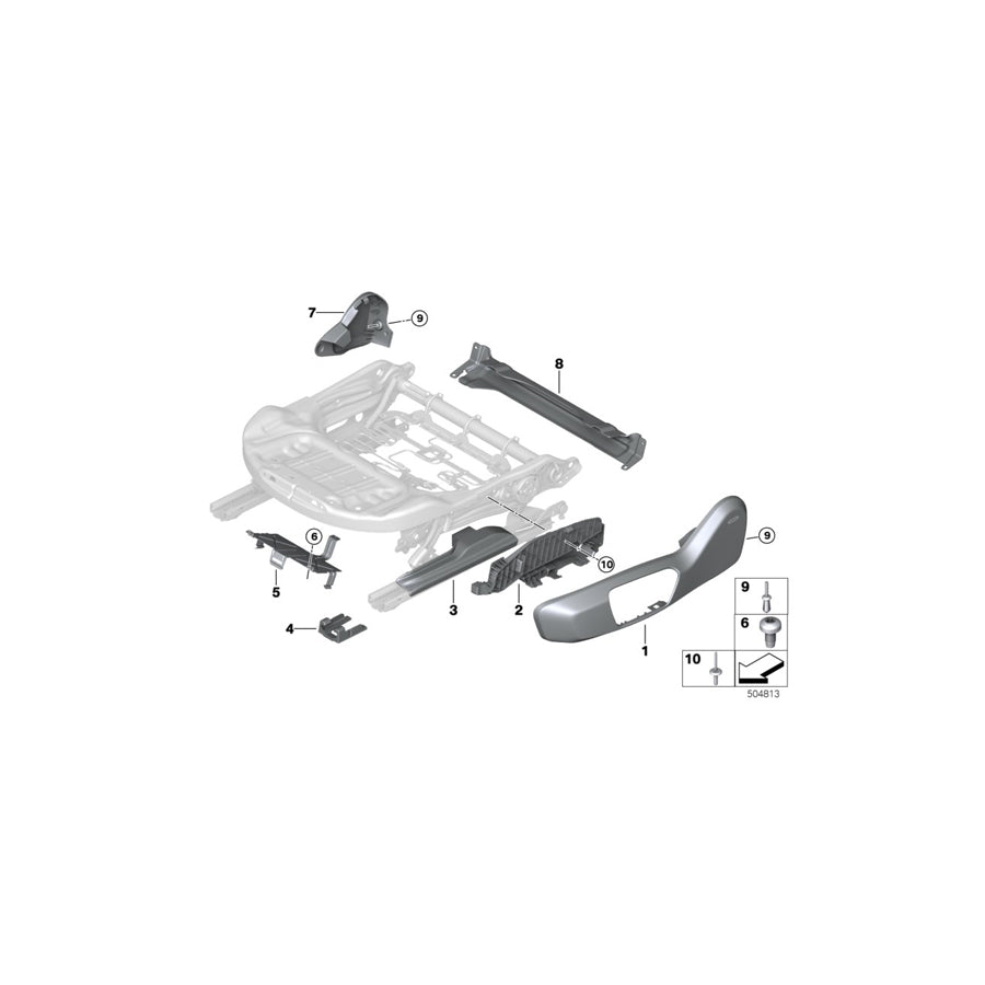 Genuine BMW 51207311523 F45 F40 Bracket, Control Unit (Inc. 218i, X1 20d & X2 28i)