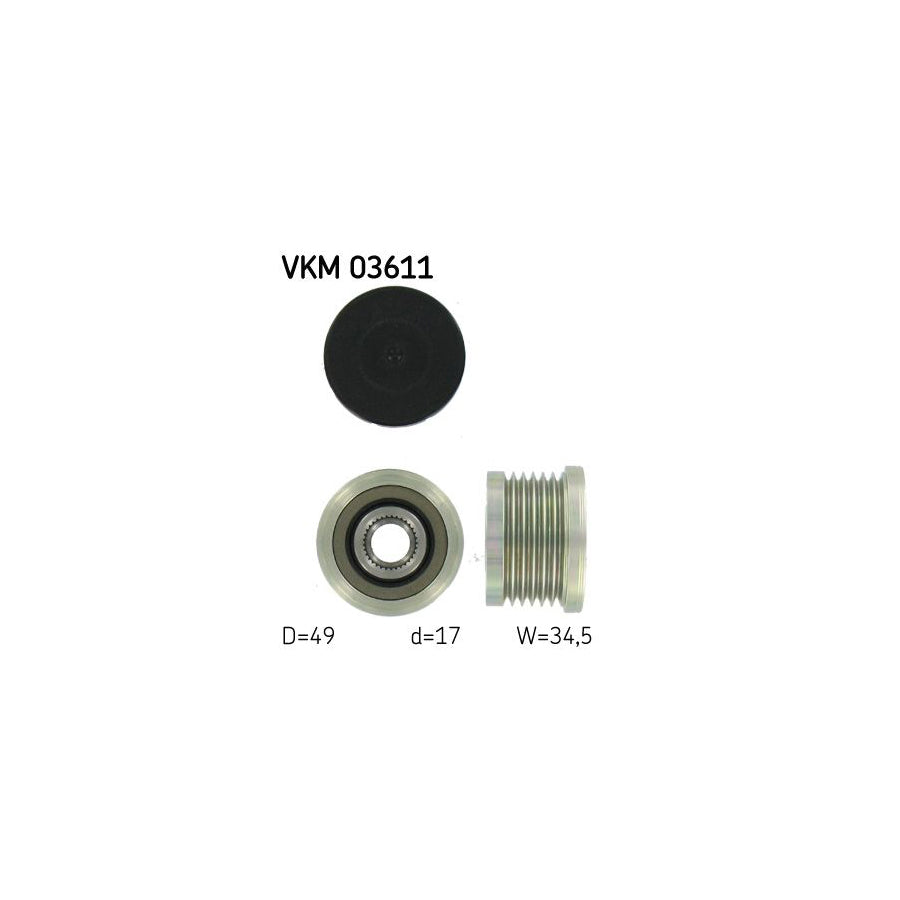Skf Vkm 03611 Alternator Freewheel Clutch For Renault Laguna