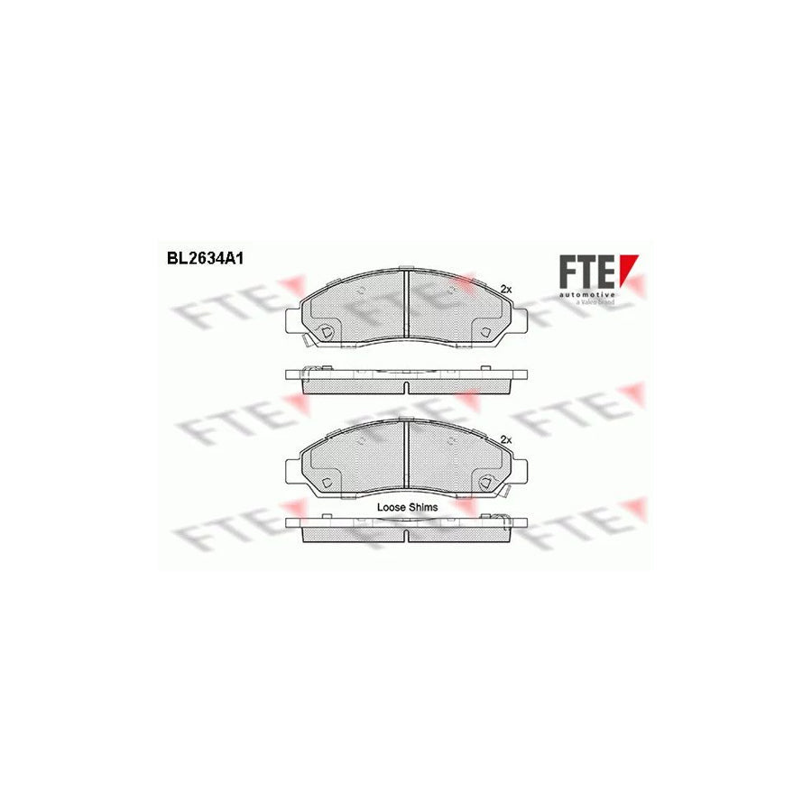FTE Bl2634A1 Brake Pad Set