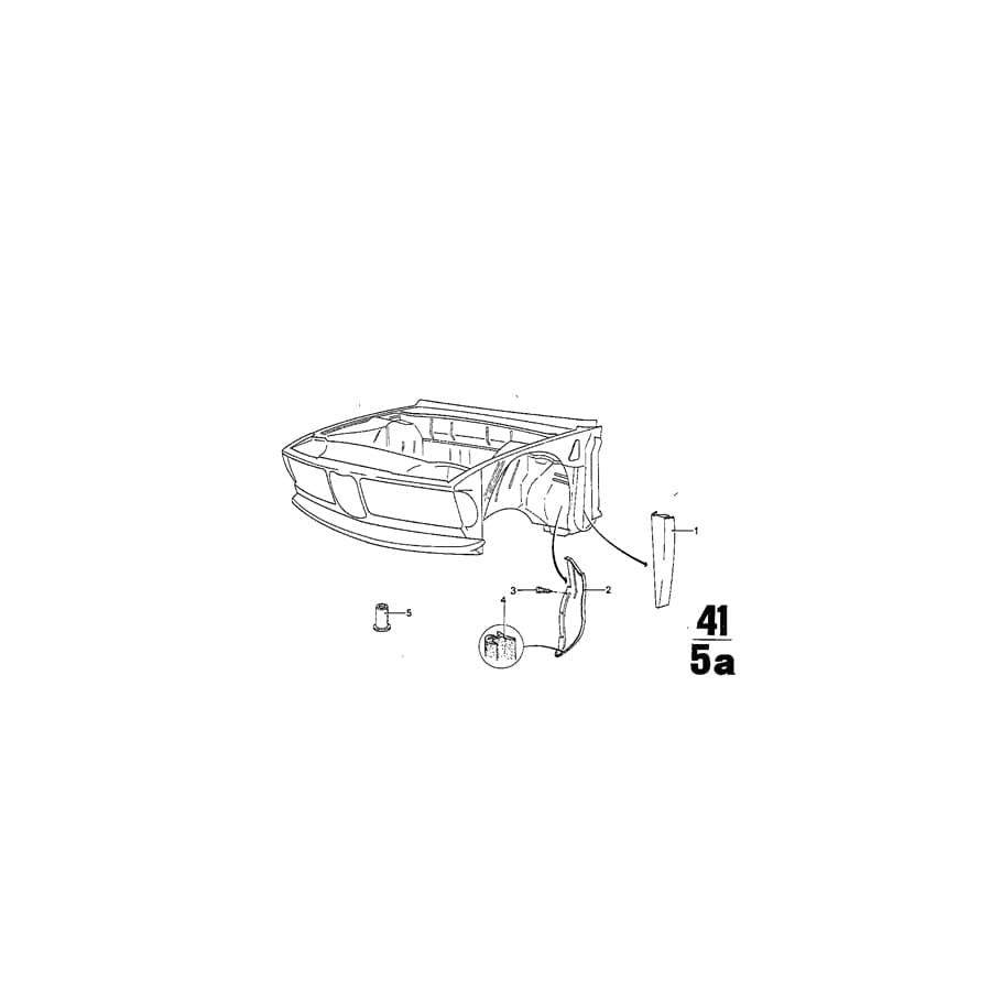 Genuine BMW 51711809792 Covering Plate, Right (Inc. 3.0L, 3.0S & 2800Bav)