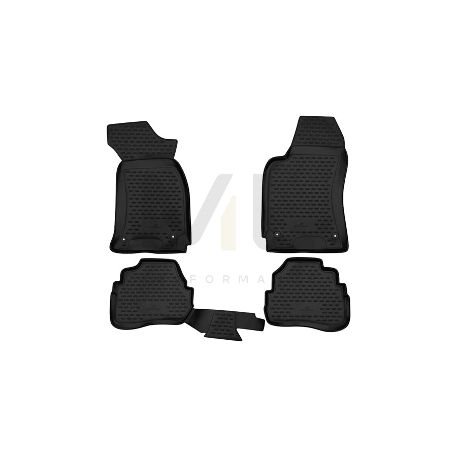 WALSER Tailored, XTR 75131 Floor mat set Elastomer, Front and Rear