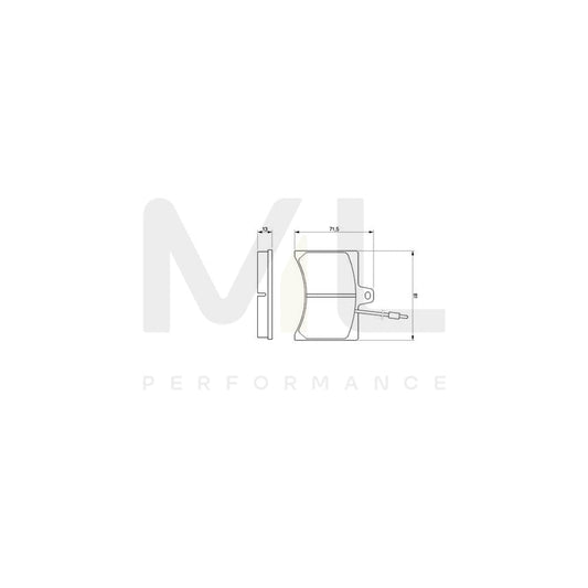 Bosch 0986465941 Brake Pad Set BP676 | ML Performance Car Parts