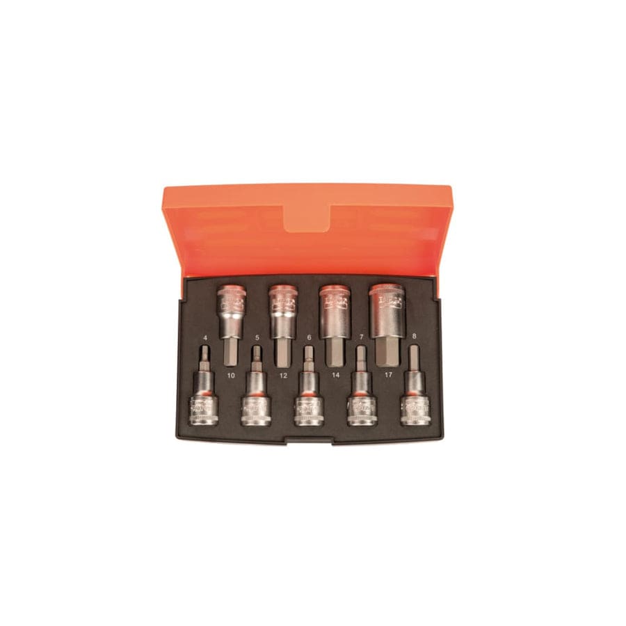 Bahco BAHS9HEX S9HEX 1/2in Drive Socket Set, 9 Piece