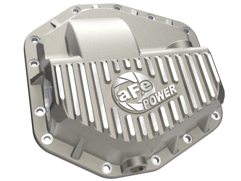 aFe POWER Street Series Front Diff Cover Raw w/ Machined Fins Ford F-250/350 23-26(Dana M235)