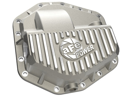 aFe POWER Street Series Front Diff Cover Raw w/ Machined Fins Ford F-250/350 23-26(Dana M235)