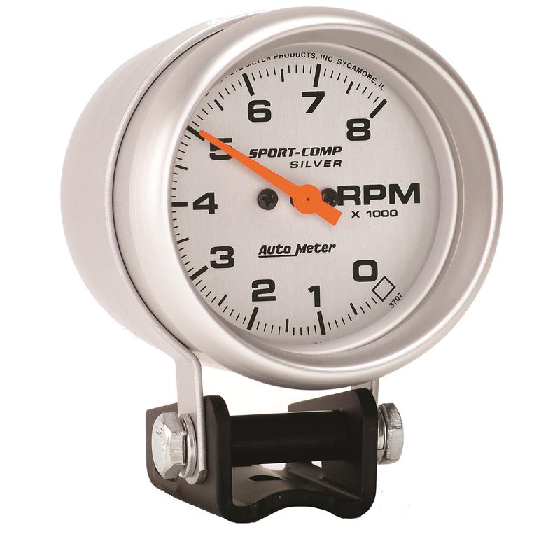 Autometer Ultra-Lite 2-5/8in Pedestal Tachometer 0-8000 RPM Gauge