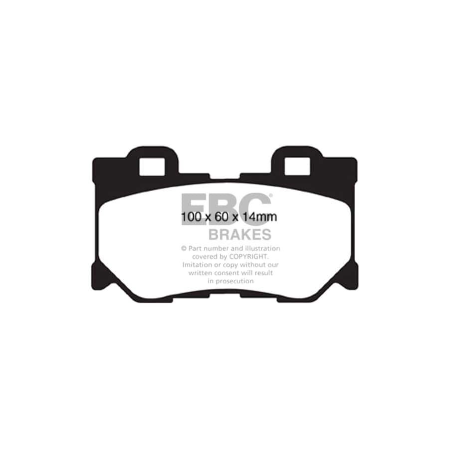 EBC PD09KR358 Infiniti Nissan Bluestuff Rear Brake Pad & USR Disc Kit - Akebono Caliper 2 | ML Performance UK Car Parts