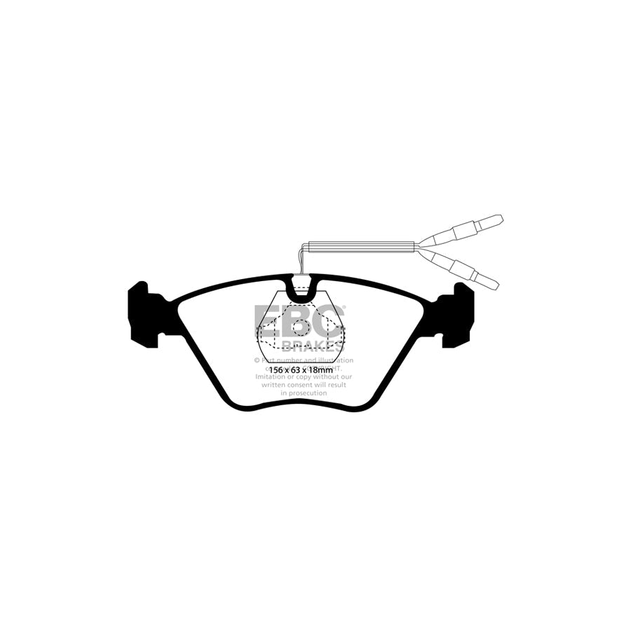 EBC DP881 Citroen Peugeot Ultimax Front Brake Pads - Citroen/ATE Caliper (Inc. XM & 605) 2 | ML Performance UK Car Parts