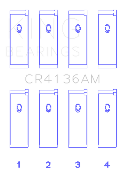 King Engine Bearings 91-02 Nissan SR20DE L4 DOHC 16 Valves (Size +1.0) Rod Bearing Set