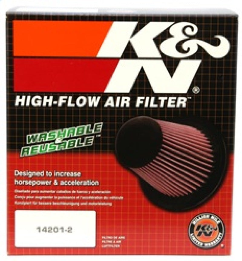 K&N Engineering K&N Univ Rubber Round Tapered Filter 4.375in Flg ID/10 Deg Flg Angle 6in B OD/4.625in T OD/6.5in H