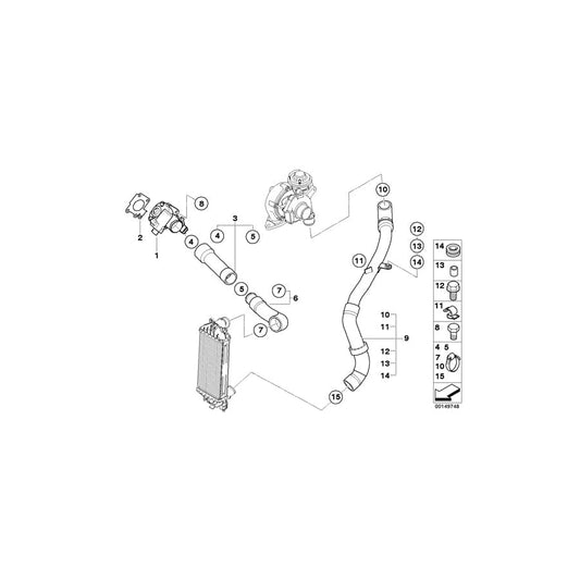 Genuine BMW 11617798302 R50 Clamp (Inc. One D)