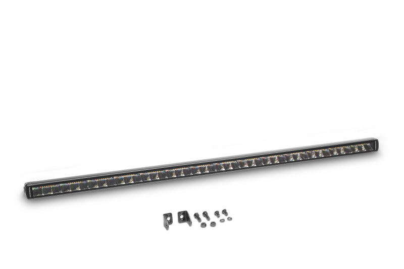 Go Rhino Xplor Blackout Combo Series Sgl Row LED Light Bar w/Amber (Side/Track Mount) 39.5in. - Blk
