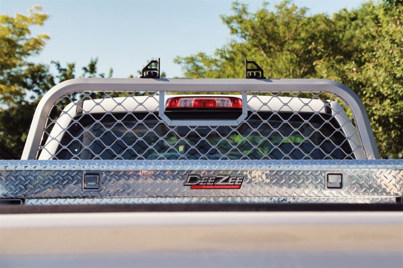 Dee Zee Universal Aluminum Front Truck Cargo Management Cab Rack Silver Mesh