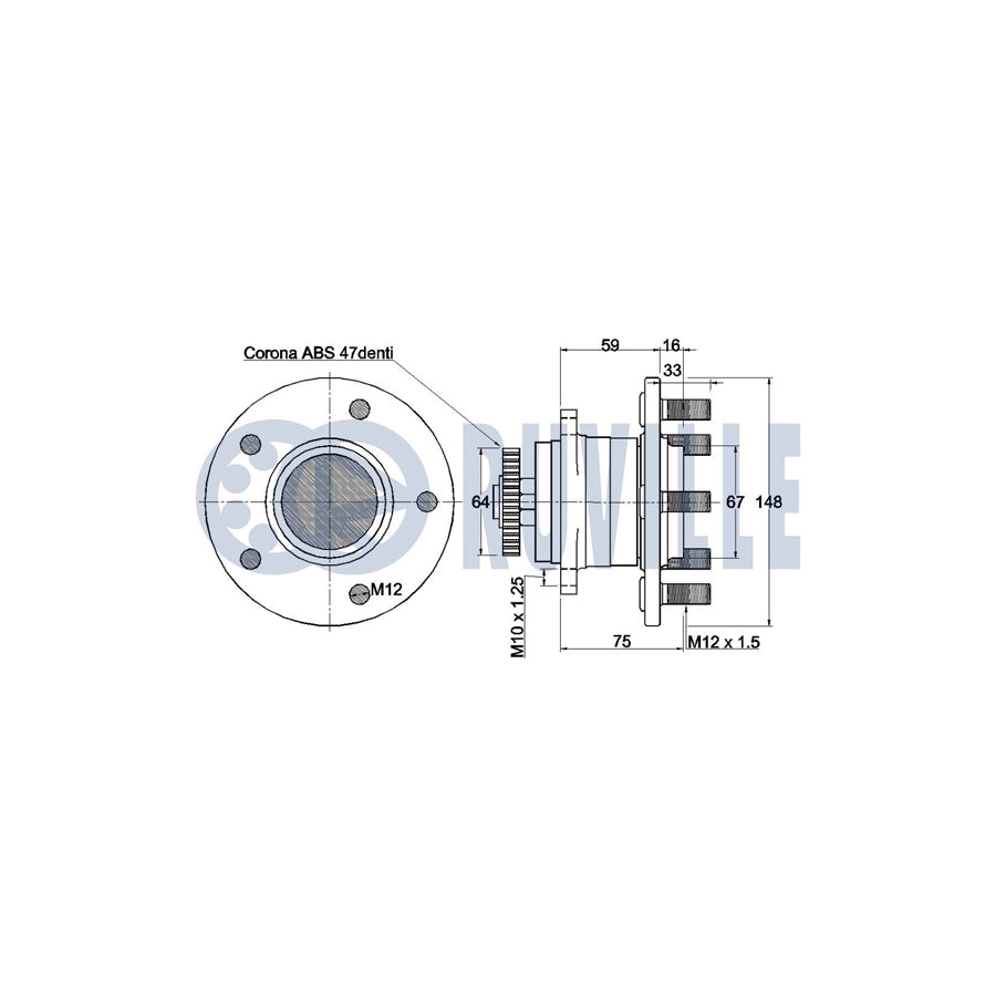 Ruville 985422 Mounting, Axle Bracket