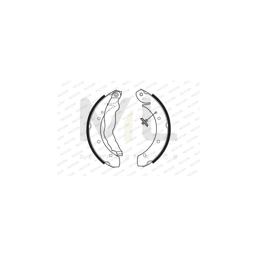 Ferodo Premier FSB447 Brake Shoe Set for BMW 3 Series With Accessories