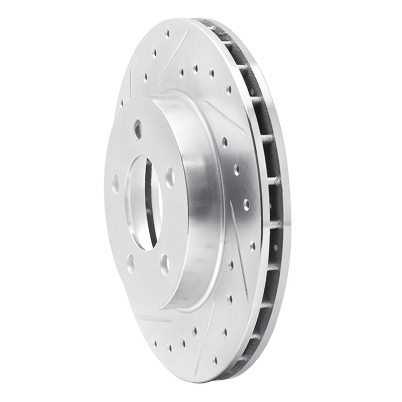 R1 Concepts R1 93-97 Chrysler CONCORDE Front Left Drilled & Slotted Silver Brake Rotor