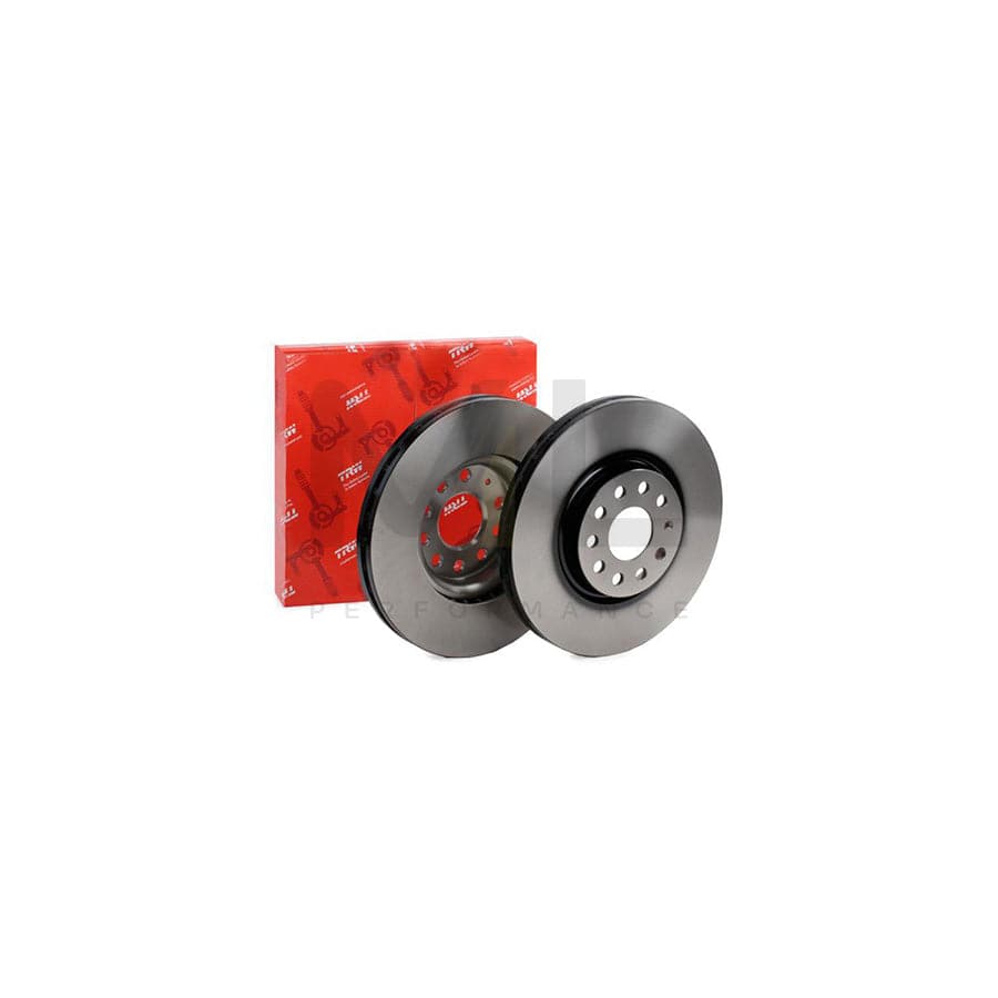 TRW DF6695S Brake Disc Vented, Painted  - 1 piece