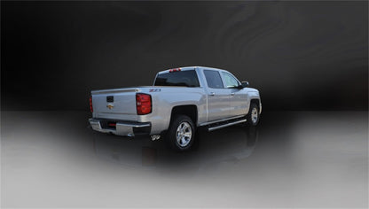 CORSA Performance Corsa 14-19 GMC Sierra/Chevy Silv 1500 Crew Cab/Std. Bed 5.3L V8 Polished  Single Side