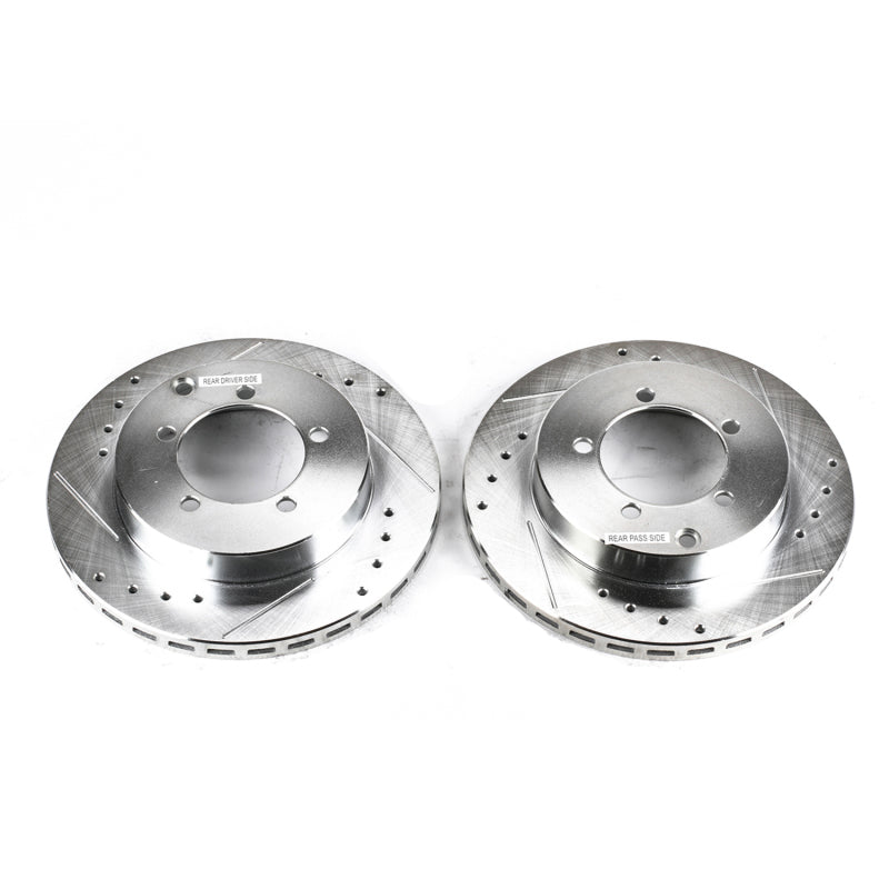 PowerStop Power Stop 91-93 Dodge Stealth Rear Evolution Drilled & Slotted Rotors - Pair