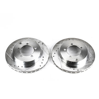 PowerStop Power Stop 91-93 Dodge Stealth Rear Evolution Drilled & Slotted Rotors - Pair