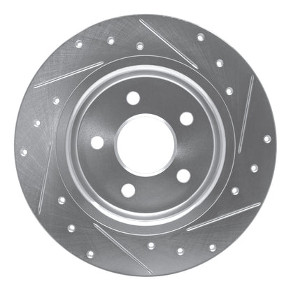 R1 Concepts R1 04-13 Volvo C70 Rear Left Drilled & Slotted Silver Brake Rotor