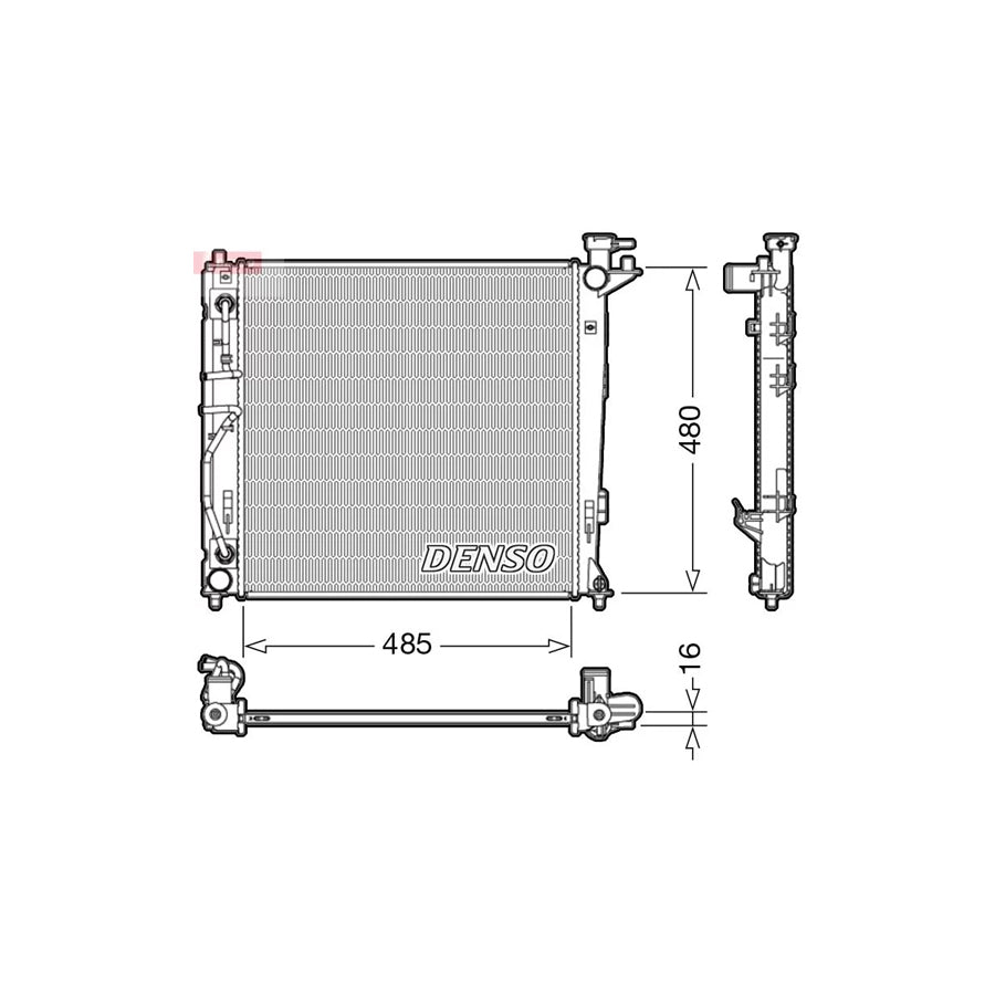 DENSO DRM41007 Engine Radiator