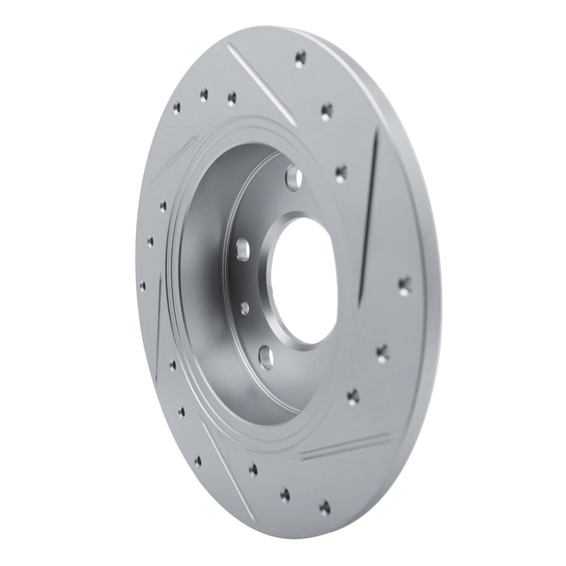 R1 Concepts R1 20-25 Buick Encore GX Rear Left Drilled & Slotted Silver Brake Rotor
