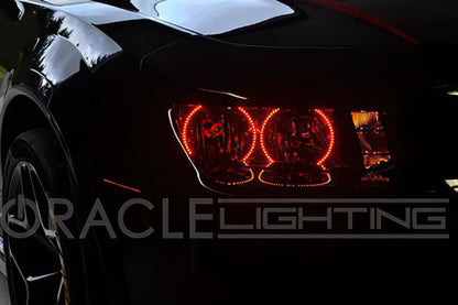 ORACLE Lighting Oracle Chevrolet Camaro Non-RS 14-15 LED Dual Halo Kit Round Style - Blue