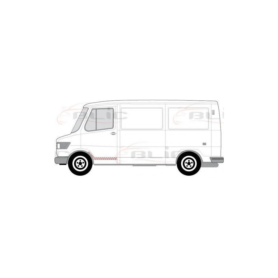 Blic 6505-06-3545771P Rocker Panel Suitable for Mercedes-Benz T1 Bus