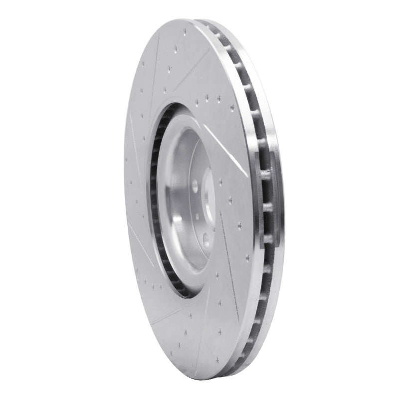 R1 Concepts R1 16-26 Volvo XC90 Front Right Drilled & Slotted Silver Brake Rotor