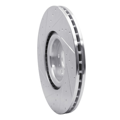 R1 Concepts R1 16-26 Volvo XC90 Front Right Drilled & Slotted Silver Brake Rotor