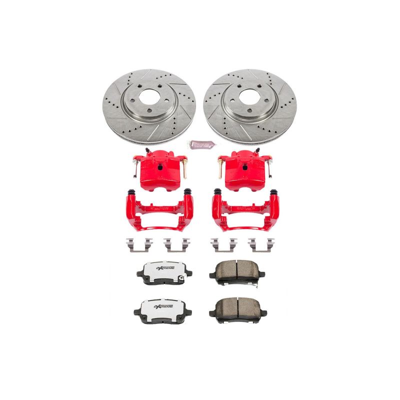 PowerStop Power Stop 04-08 Chevrolet Malibu Front Z26 Street Warrior Brake Kit w/Calipers