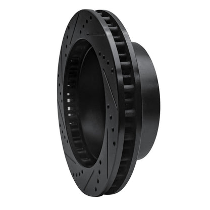 R1 Concepts R1 99-05 Ford F-250 4WD (Super Duty) Front Right Drilled & Slotted Black Brake Rotor