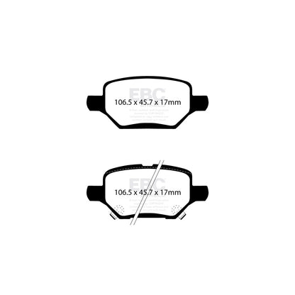 EBC DPX2421 Opel Vauxhall Mokka X Ultimax Rear Brake Pads 2 | ML Performance UK Car Parts