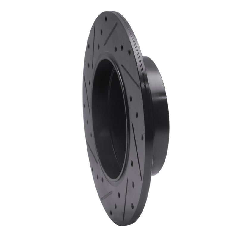 R1 Concepts R1 96-98 Mercedes-Benz SL320 Rear Right Drilled & Slotted Black Brake Rotor