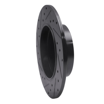 R1 Concepts R1 96-98 Mercedes-Benz SL320 Rear Right Drilled & Slotted Black Brake Rotor