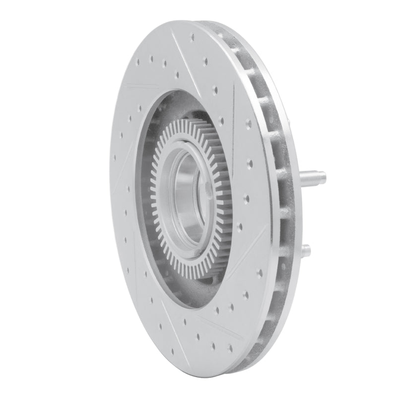 R1 Concepts R1 95-97 Ford Ranger (USA/Canada) Front Left Drilled & Slotted Silver Brake Rotor