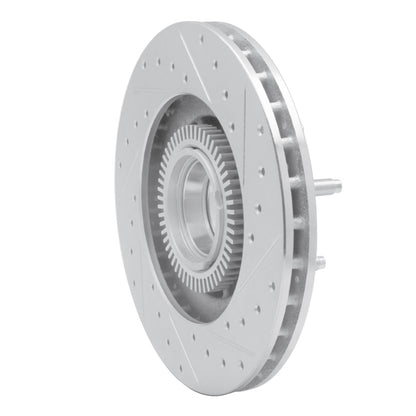 R1 Concepts R1 95-97 Ford Ranger (USA/Canada) Front Left Drilled & Slotted Silver Brake Rotor