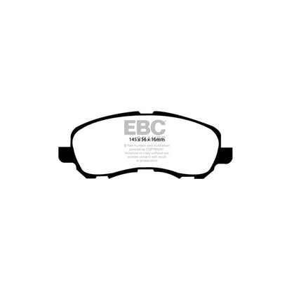 EBC PD02KF564 Mitsubishi Galant Redstuff Front Brake Pad & Plain Disc Kit - Akebono Caliper 2 | ML Performance UK Car Parts