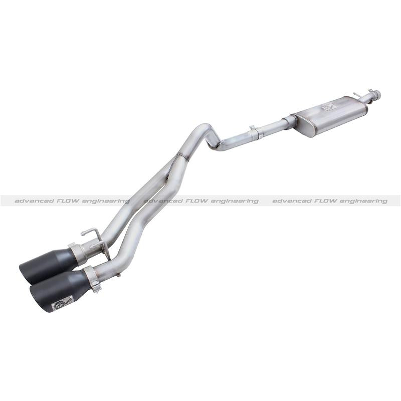 aFe Rebel Exhausts 3in SS Cat-Back 15-16 Ford F-150 EcoBoost V6 2.7/3.5L V8 5.0L w/ Black Tips