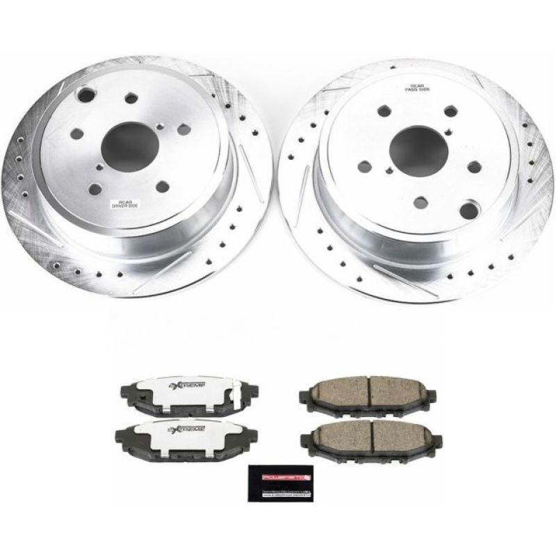 PowerStop Power Stop 15-19 Subaru WRX Rear Z26 Street Warrior Brake Kit