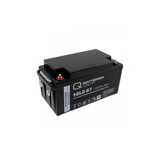 Q-Batteries 12LC67 / 12V 67Ah lead accumulator cycle type AGM Deep Cycle VRLA